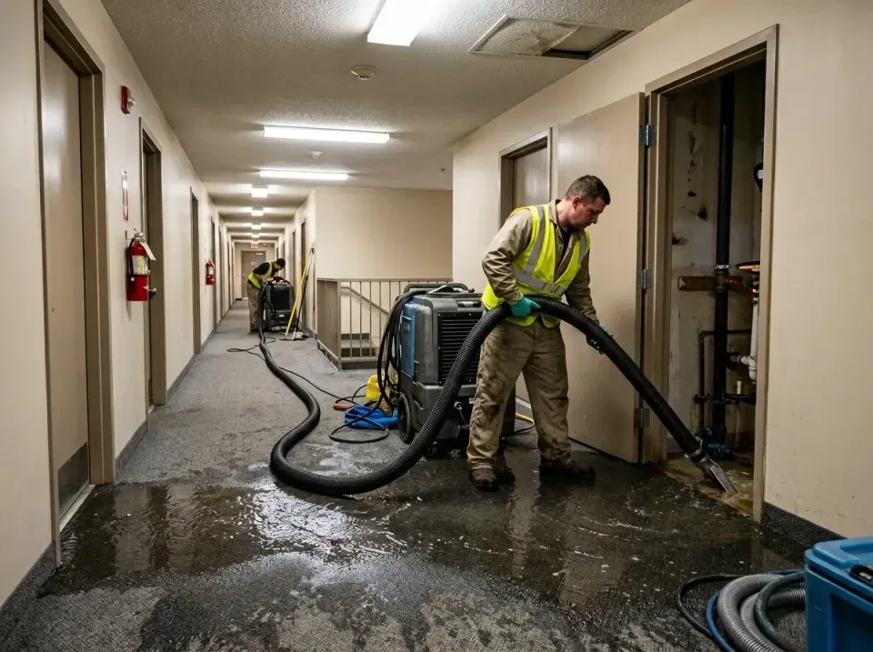 multi-unit-apartment-hallway-f-005 — frequently asked questions, Emergency Burst Pipe Water Extraction & Removal in Calimesa…